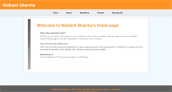 Desktop Screenshot of nishantsharma.net